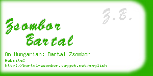 zsombor bartal business card